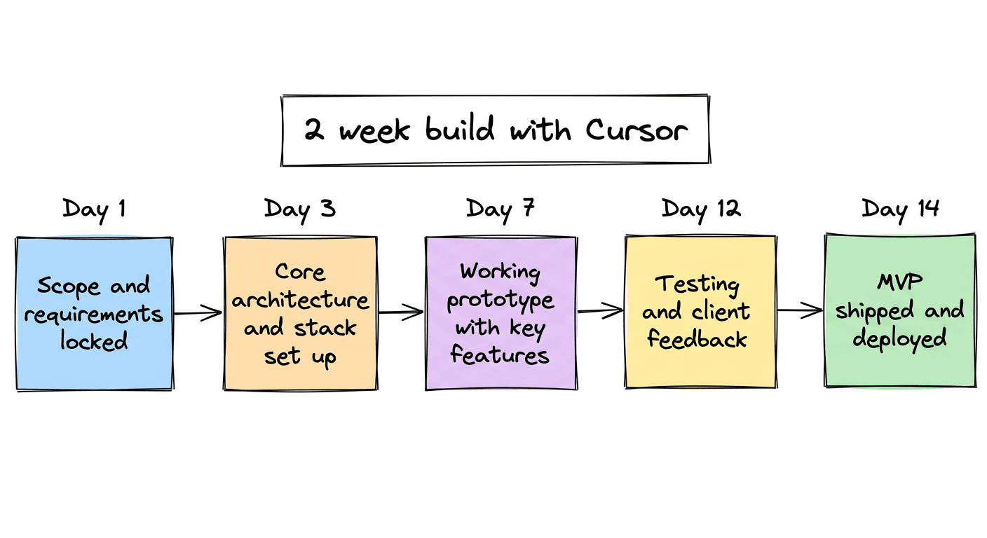 We Built a Client's SaaS MVP in 2 Days Using Cursor — Here's the Full Process