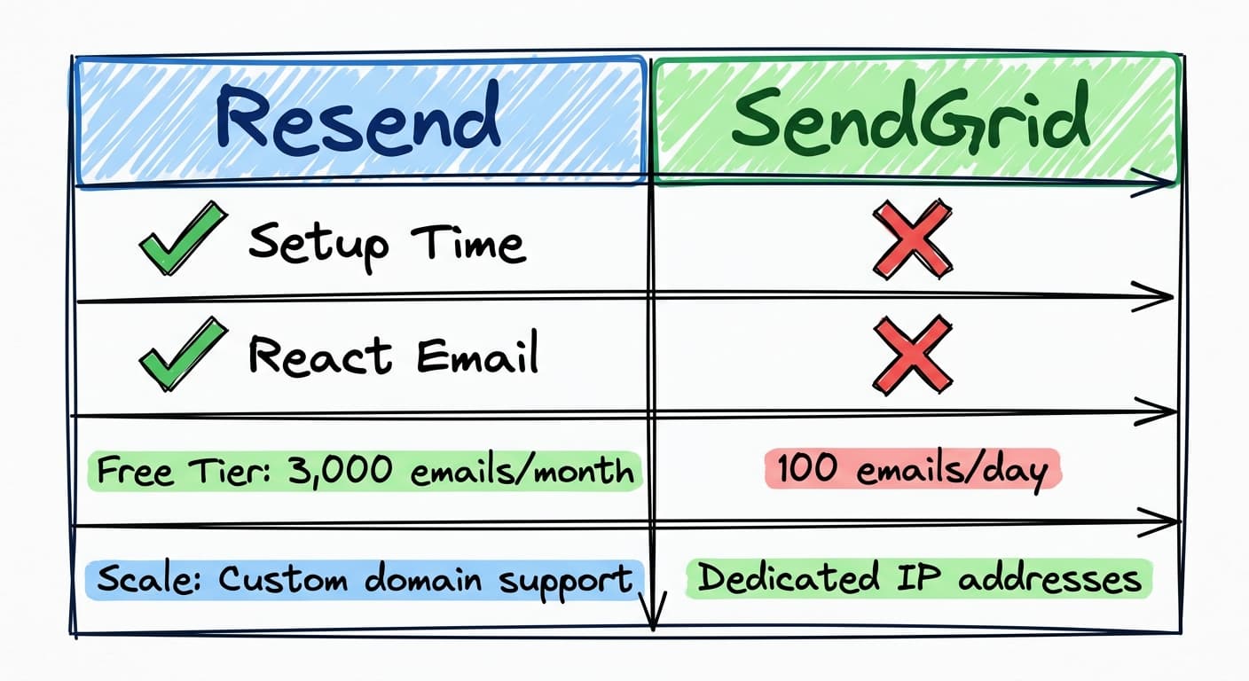 Resend vs SendGrid: Which Email API Should Developers Use in 2026?